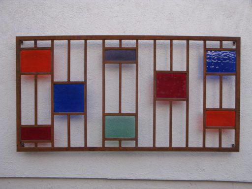 Stained glass wall art